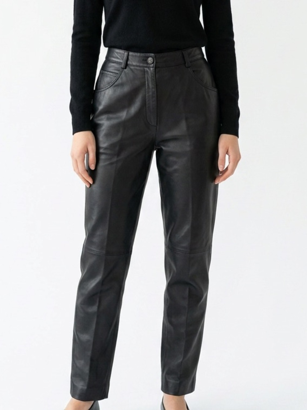 VINTAGE 80s |•NEWPORT NEWS•| The Best of Europe Leather Pants Vtg Size 12